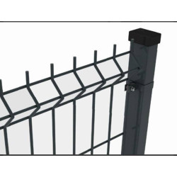3D paneļu žogs 4 mm 55x200 2500x1530 - melns