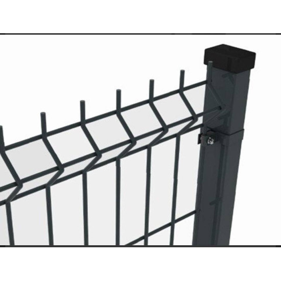 3D paneļu žogs 4 mm 55x200 2500x1530 - melns