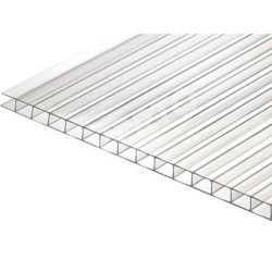 Šūnu polikarbonāta loksne 2.10 x 6.00 m, 6mm, 0.80kg/m2